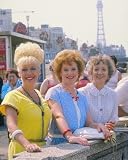 THELMA BARLOW AS MAVIS RILEY/WILTON, JULIE GOODYEAR AS BET LYNCH/GILROY, BARBARA KNOX AS RITA LITTLEWOOD/FAIRCLOUGH/SULLIVAN FROM CORONATION STREET - Licensed Photo - Professional Photographic Print - Picture SIZE 10x8 (25x20cm)