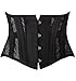 Camellias 26 Steel Boned Breathable Mesh Corset Short Torso Waist Training Cincher