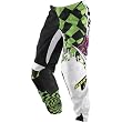 Fox Racing 180 Checked Out Men's Motocross Motorcycle Pants w/ Free B&F Heart Sticker Bundle - Green