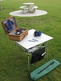 OASIS 4-Person Roll-Up Aluminum Table-3 Years Warranty-STORAGE MESH & SIDE BAG INCLUDED-High Quality Product-A $19.99 VALUE POCKET UMBRELLA INCLUDED WITH PURCHASE..