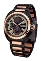 Police 'Trooper' Gents Black IP And Rosegold Ip Bracelet With Black Dial Watch
