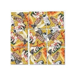 B Dazzle Pigs Scramble Squares 9 Piece Puzzle