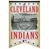 MLB Cleveland Indians Premium Felt Banner 17-by-26