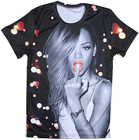 Unisex Floral Rose Rihanna Shirt Clothing Women Men Size Xl