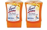 Lysol No Touch Twin Refill Kitchen System, Tangerine, 17 Ounce