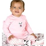 Carters 3PC Panda Outfit PINK/MULTI 6 Mo