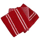 Red Trio Terry Tea Towels Set of 3