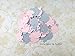 Pink and Gray Elephant Confetti, Girl Baby Shower Decoration, Its A Girl, Little Peanut, package of 100