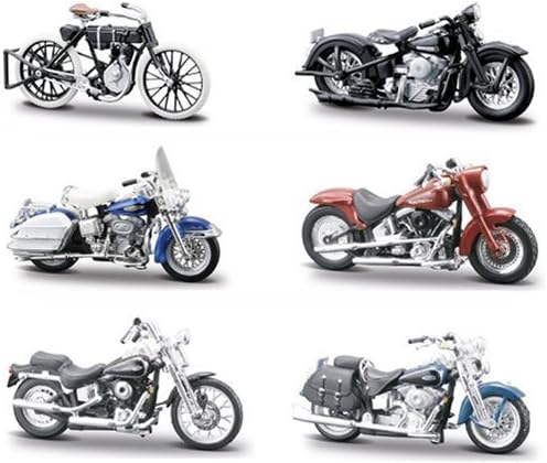 Miscellaneous goods P. TA copy Maisuto Harley Davidson 1/24 scale die-cast replica Motorcycle Part 3 (HARLEY-DAVIDSON MOTORCYCLES PART3) all six Furukonpu set model minicar bike