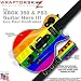 Rainbow Stripes Skin by WraptorSkinz TM fits XBOX 360 & PS3 Guitar Hero III (3) Gibson Les Paul Controller (GUITAR NOT INCLUDED)
