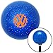 American Shifter 277119 Shift Knob (Orange VW Cog 1939 Blue Metal Flake with M16 x 1.5 Insert)