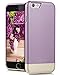 iPhone 6S Case, VENA [iSlide] Dock-Friendly Slim Fit Hard PolyCarbonate Case for Apple iPhone 6S (2015) / iPhone 6 (2014) - Lavender / Champagne Gold