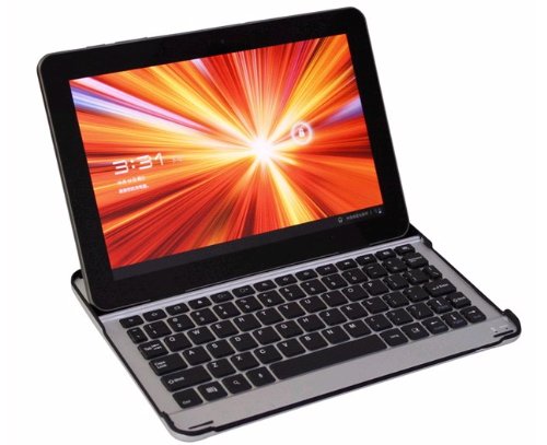 Juiced System’s Wireless Bluetooth Keyboard Case – (Bluetooth 2.0 Aluminum Hard Case Keyboard for Samsung Galaxy 10.1 Tablet)