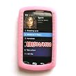 RIM BlackBerry Storm 9530 Thunder 9500 Soft Rubber Skin Case Silicone Protector Cover With Diamonds Baby Pink