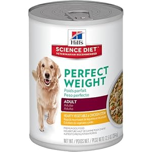 Hill's Science Diet Canine Adult Perfect Weight Hearty Vegetable & Chicken Stew Dog Food, 12.5 oz, 12-Pack Hill's Science Diet Canine Adult Perfect Weight Hearty Vegetable & Chicken Stew Dog Food, 12.5 oz, 12-Pack