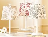 IMAGE OF Set of 3 Colorful Victorian Style Floral Design Table Lamps