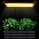 2' T5 HO Fluorescent Grow Light Fixture 4-Tube 96w 3000k