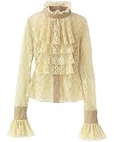 Ruffled lace blouse