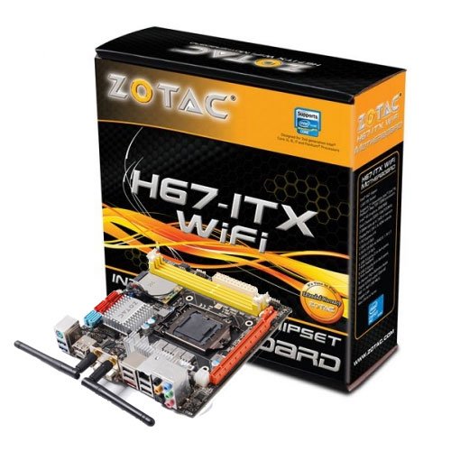 Zotac H67ITX-C-E Desktop Motherboard - Intel - Socket H2 LGA-1155 Wi-Fi HDMI 2 USB 3.0 Ports