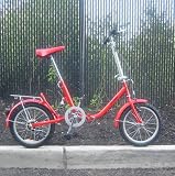 Zport Folding Bike - 16 Inch Foldable Bicycle - Red