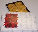 Gourmet Food : Scott's Cakes 1 lb. Cashew Brittle in a Poinsettia Box