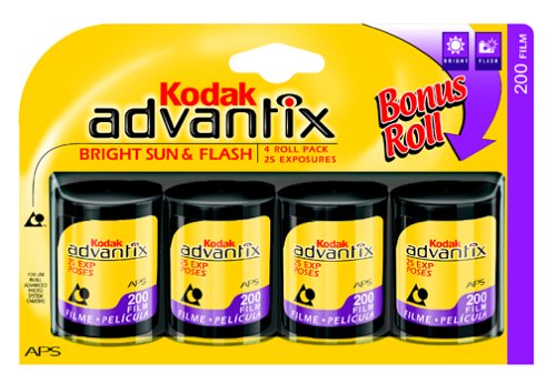Kodak Advantix 200 3 Pack APS Film + Bonus Roll