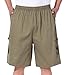 Generic Men's Loose Stay-Tucked Twill Drawstring Shorts