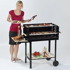 Deluxe Grillwagen Holzkohle Grill