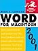 Book Word 2001 for Macintosh (Visual QuickStart Guide)