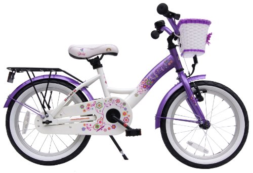 bike*star 40.6cm (16 Inch) Kids Children Girls Bike Bicycle - Colour Lavender Lilac & White