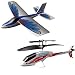 Spielwaren : Silverlit 87380 - PicooZ & X-Twin Sport Set, Hubschrauber + Flugzeug + 2 Fernbedienungen