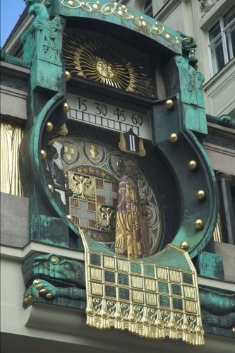 Ankeruhr Anchor Clock in Vienna Austria Journal: 150 page lined notebook/diary