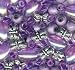 Bracelet Blends Bead Packs - Oval 94PK/Purple