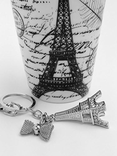 Paris Eiffel Tower Travel Eco Mug & Keychain Gift Set