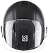 Saviour Open Face Helmet with Mirror Visor (Black, Medium) RS.675.00