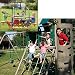Earth Tone Play Center and Helicopter Teeter Totter Bundle