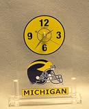 Michigan Wolverines - University of - Helmet NCAA Desk Top/Table Top Acrylic Clock