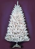 7.5' White Arctic Pine Pre-Lit Artificial Christmas Tree - Clear Lights