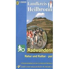Landkreis Heilbronn 1: 50 000. Radwanderkarte: Natur und Kultur - pur