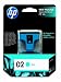 Original HP 02 Cyan Ink Cartridge in Retail Packaging