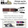 Dark Brown Java colored mens dual clip suspenders
