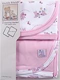 Luvable Friends 2 Pack Receiving Blankets, Pink
