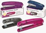 CHARLES LEONARD CO. / Half Strip Stapler, Standard Staples, 105 Capacity, Pink / LEO82524 / Sold as 1 Each / Mfr Part # 82524