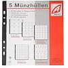 Aulfes 2154-06 - M�nzenh�llen klar Plastik 12 F�cher 5 St�ck