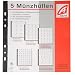 Aulfes 2154-06 - M�nzenh�llen klar Plastik 12 F�cher 5 St�ck