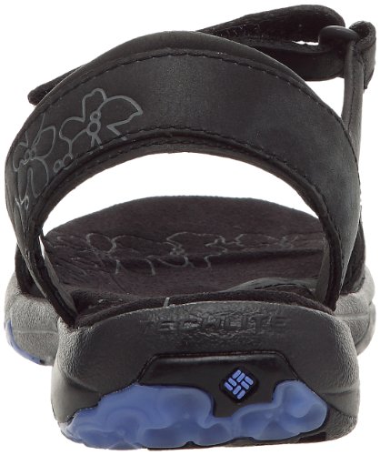 Columbia Avo III, Sandales cuir randonnée femme - Noir, 41 1/3 EU