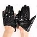 May&Maya Women's Fashion Five-Finger Real Leather Half Gloves