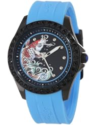 Ed Hardy Womens TE-BL Techno Blue Watch