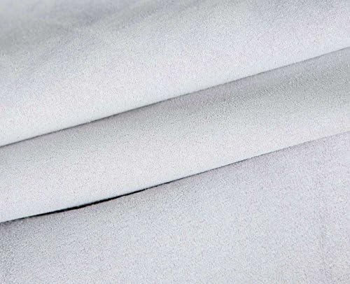 CALF SUEDE LEATHER SKIN HIDES - DESIGN & COLORS FULL SKIN HIDE - 11 Sq.ft (Pig Suede) (Lavender)