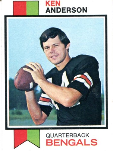 Ken Anderson Unsigned 1973 Topps Card